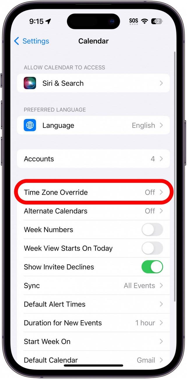Keep Your Calendar Time Zone Consistent