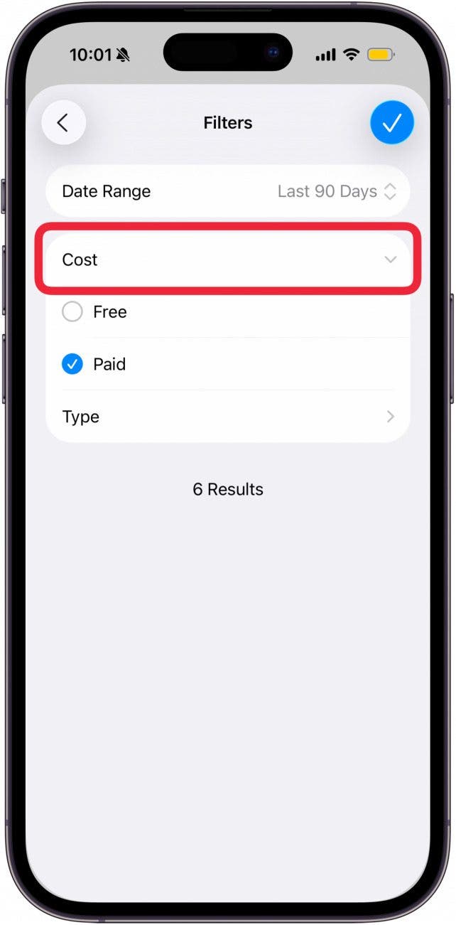 Sort by cost