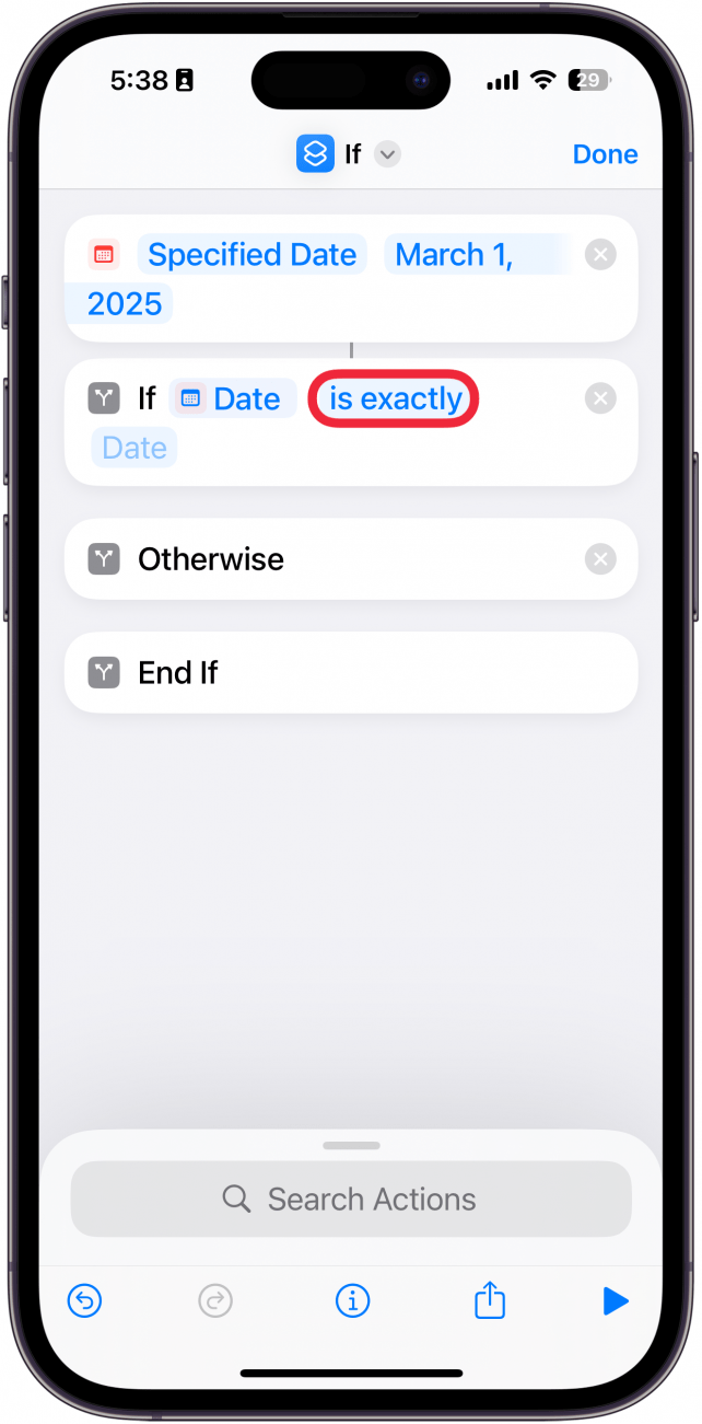 iphone create shortcut screen with a red box around is exactly button