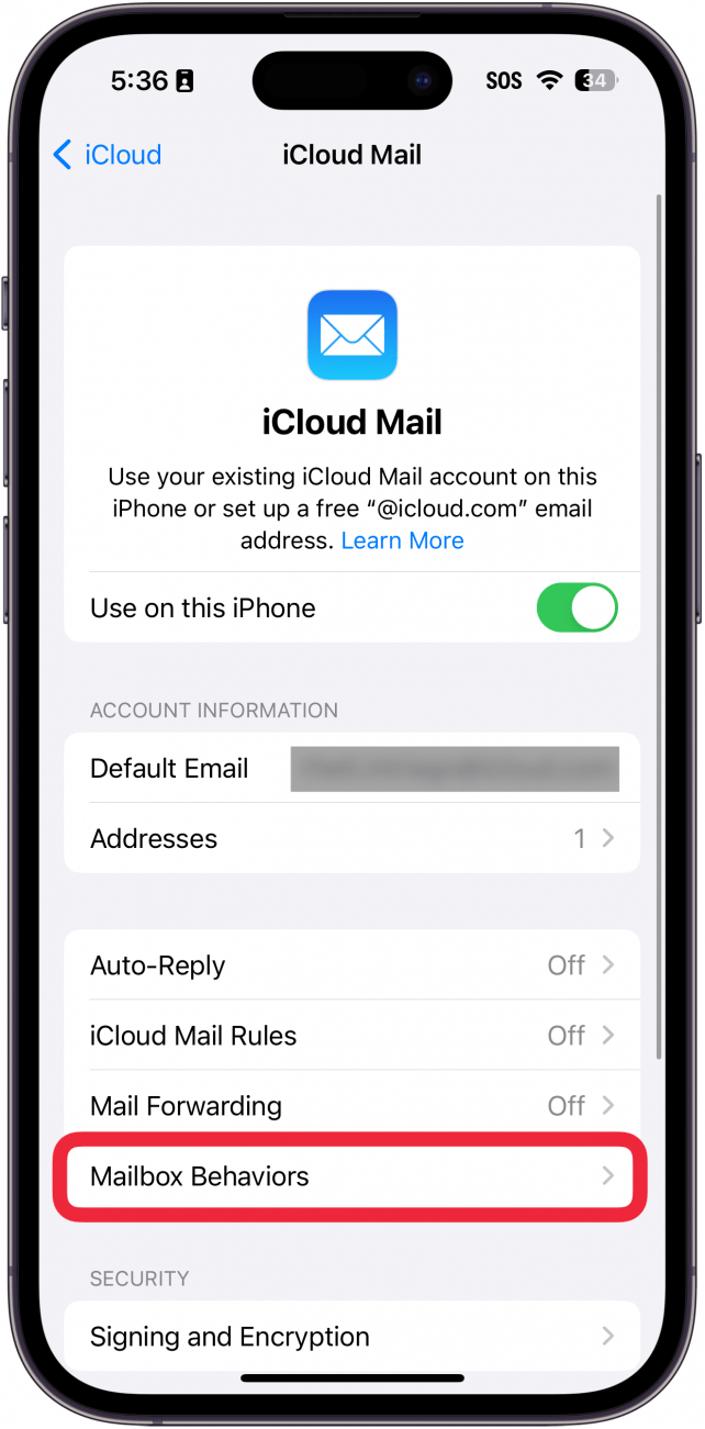 Set How Long Emails Stay in Trash on iPhone