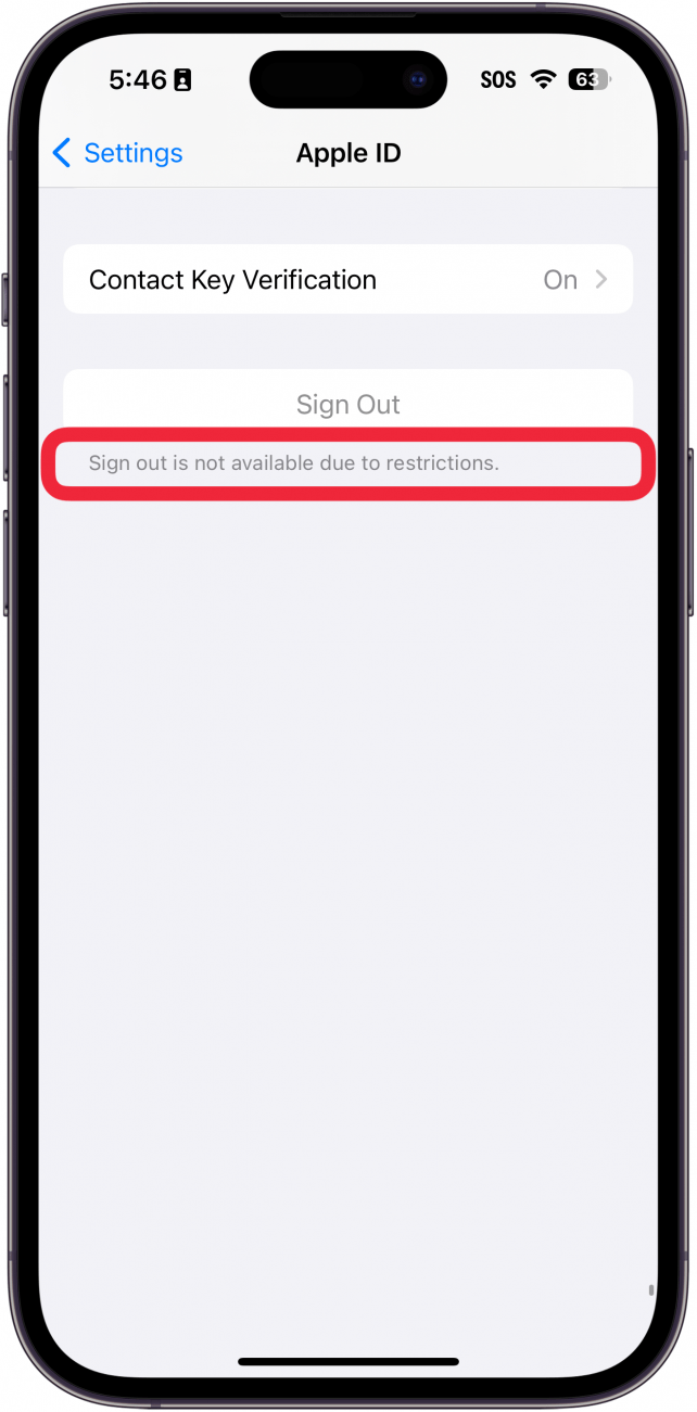 How to Fix Sign Out Is Not Available Due to Restrictions - Sign Out Is Not Available Due To Restrictions On Iphone
