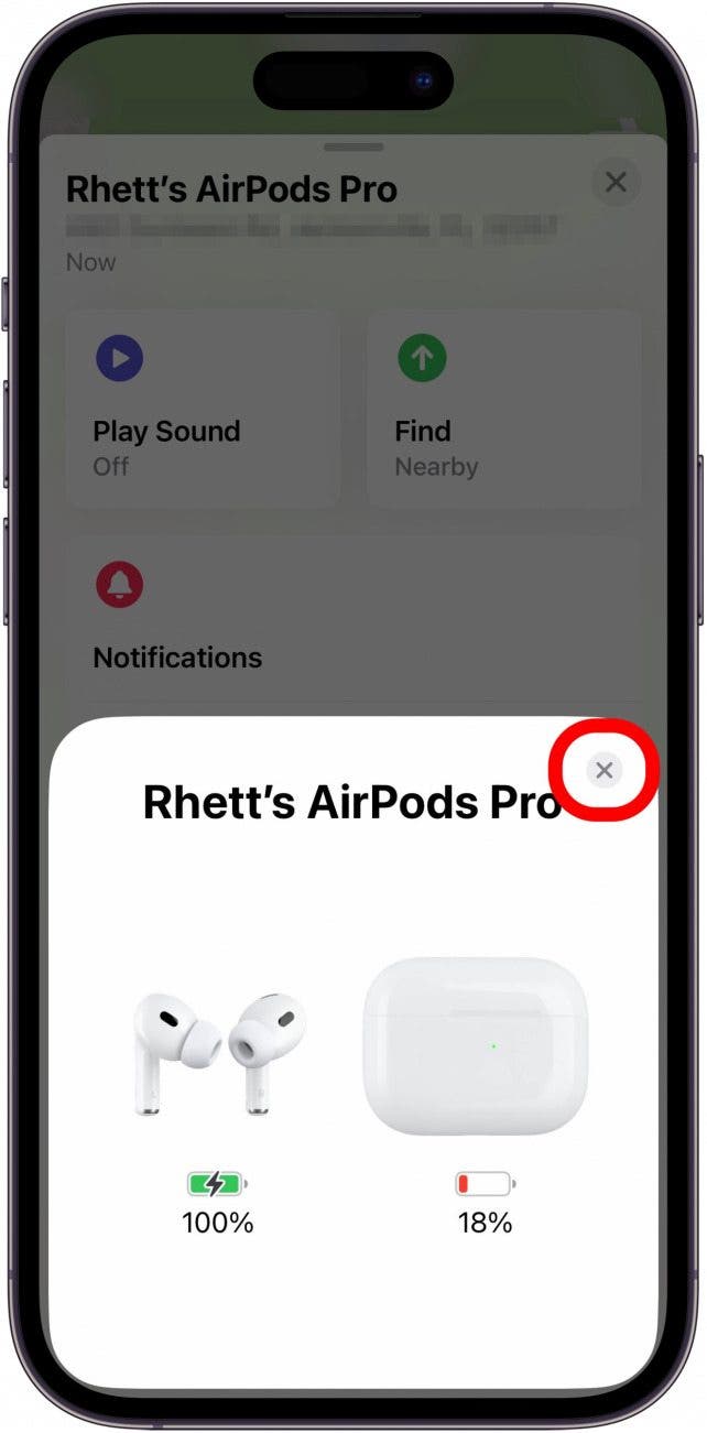 Once the pop-up shows your AirPods are connected, dismiss it.