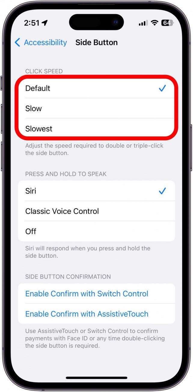DoubleClick Side Button Not Working? Check This Setting