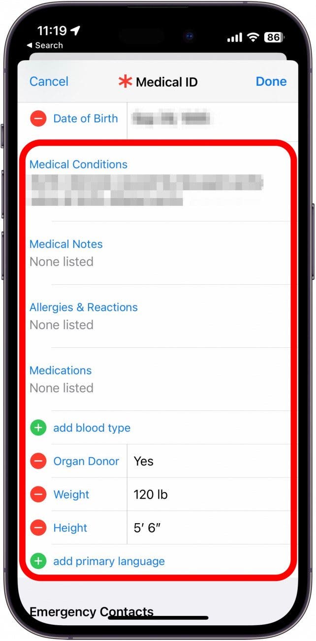 Get Help in an Emergency with a Medical ID on iPhone