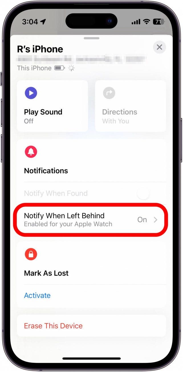How to Disable Device Left Behind Alerts on iPhone