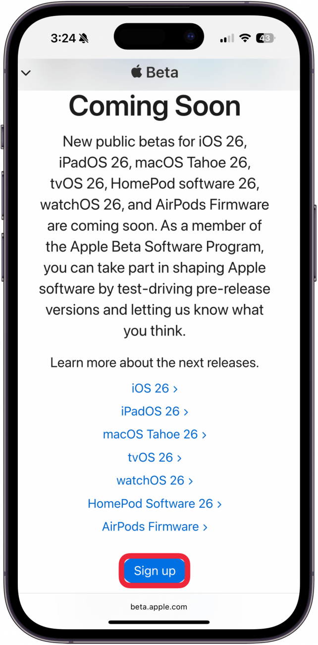 visit the apple beta software page