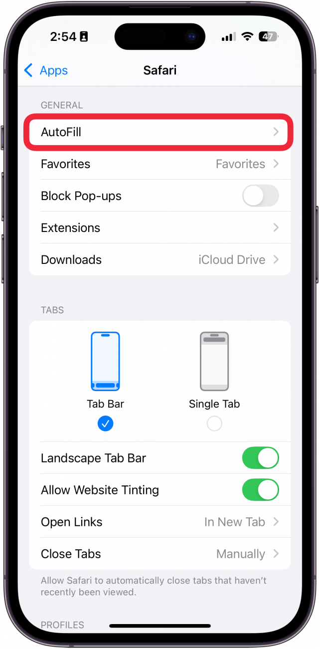 How to Update Autofill Credit Card Information on an iPhone