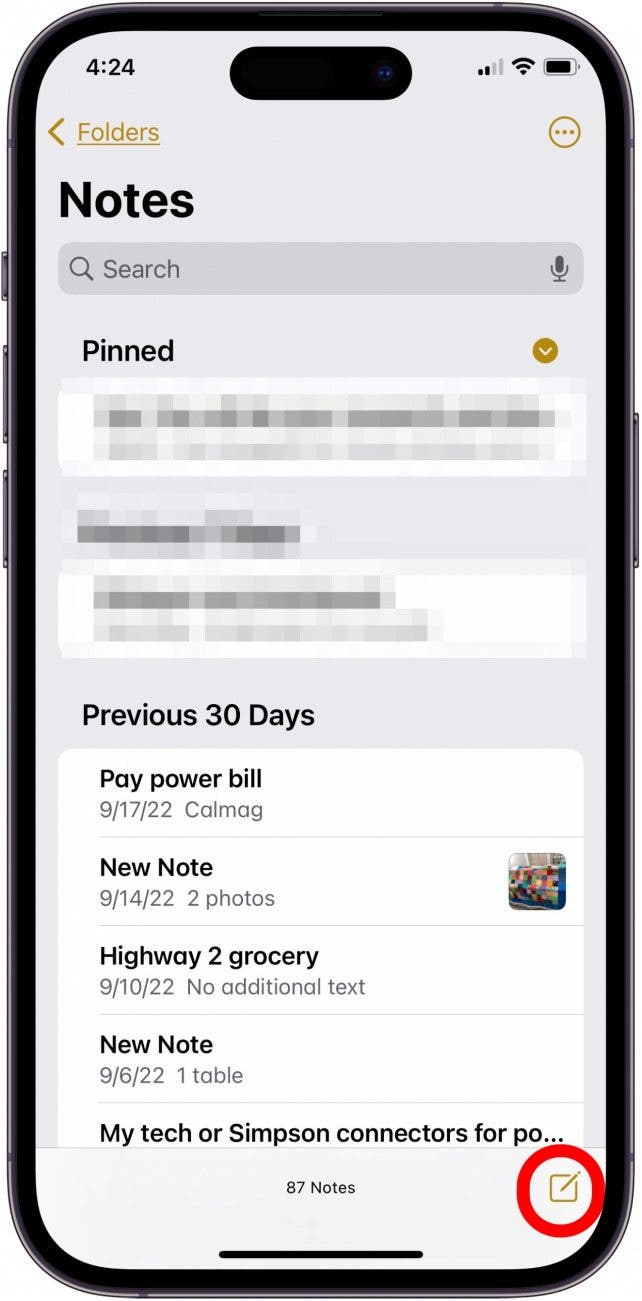 scanning on iphone with the notes app