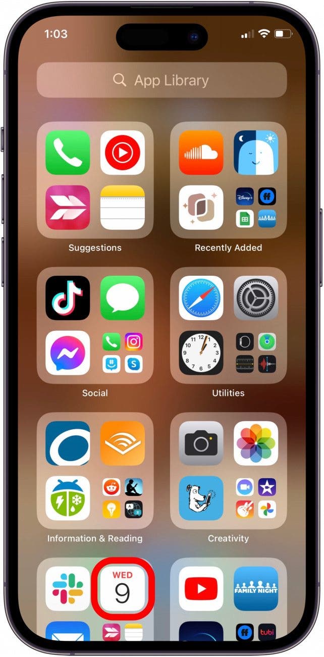 iphone calendar app