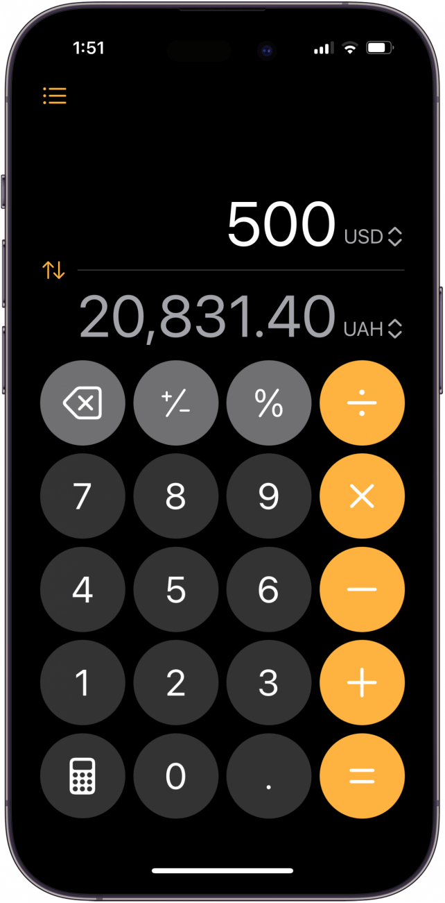 iOS 18 calculator unit converter iOS 18 calculator unit converter