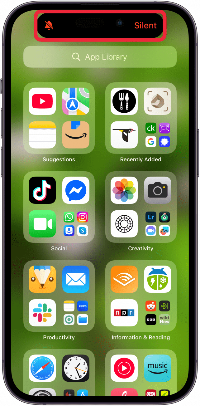 iphone ringer off