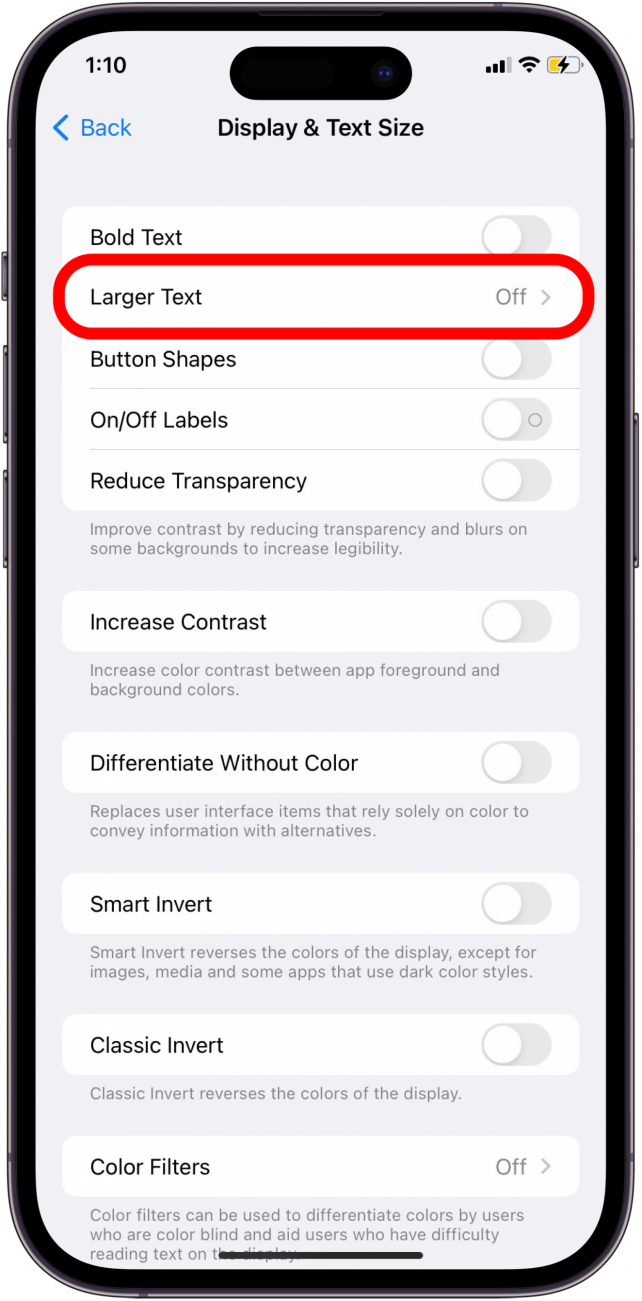 How to Change Text Size & Other Display Settings on iPhone & iPad