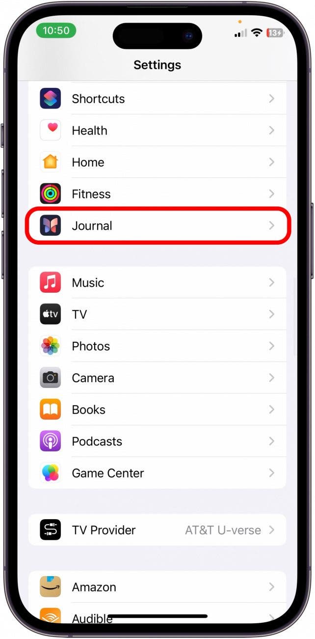 How to Lock the Journal App