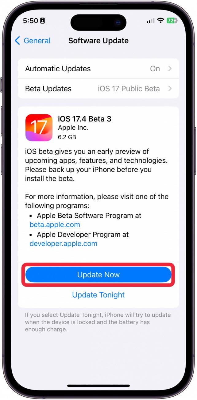 my email on iphone won t update