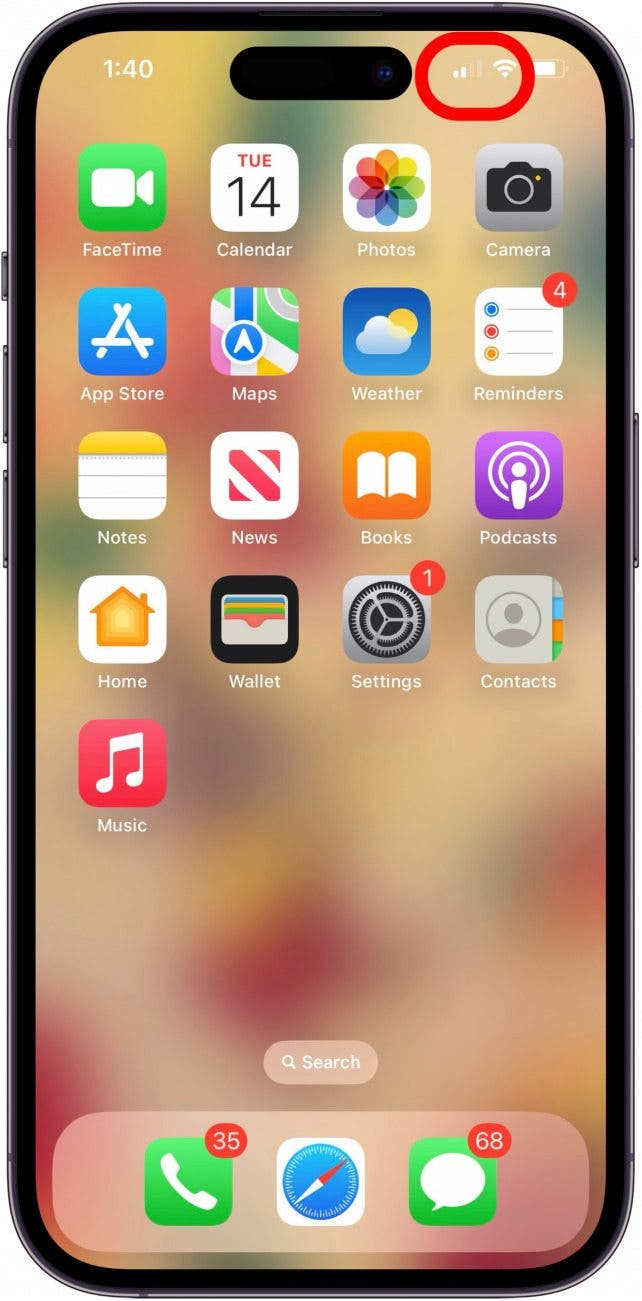 make sure cellular data and wifi connected