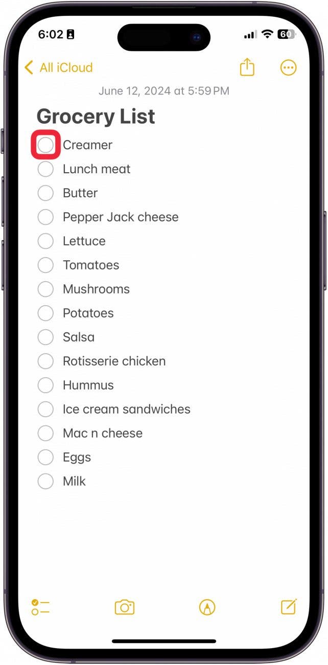 How to Make a To Do List on Notes