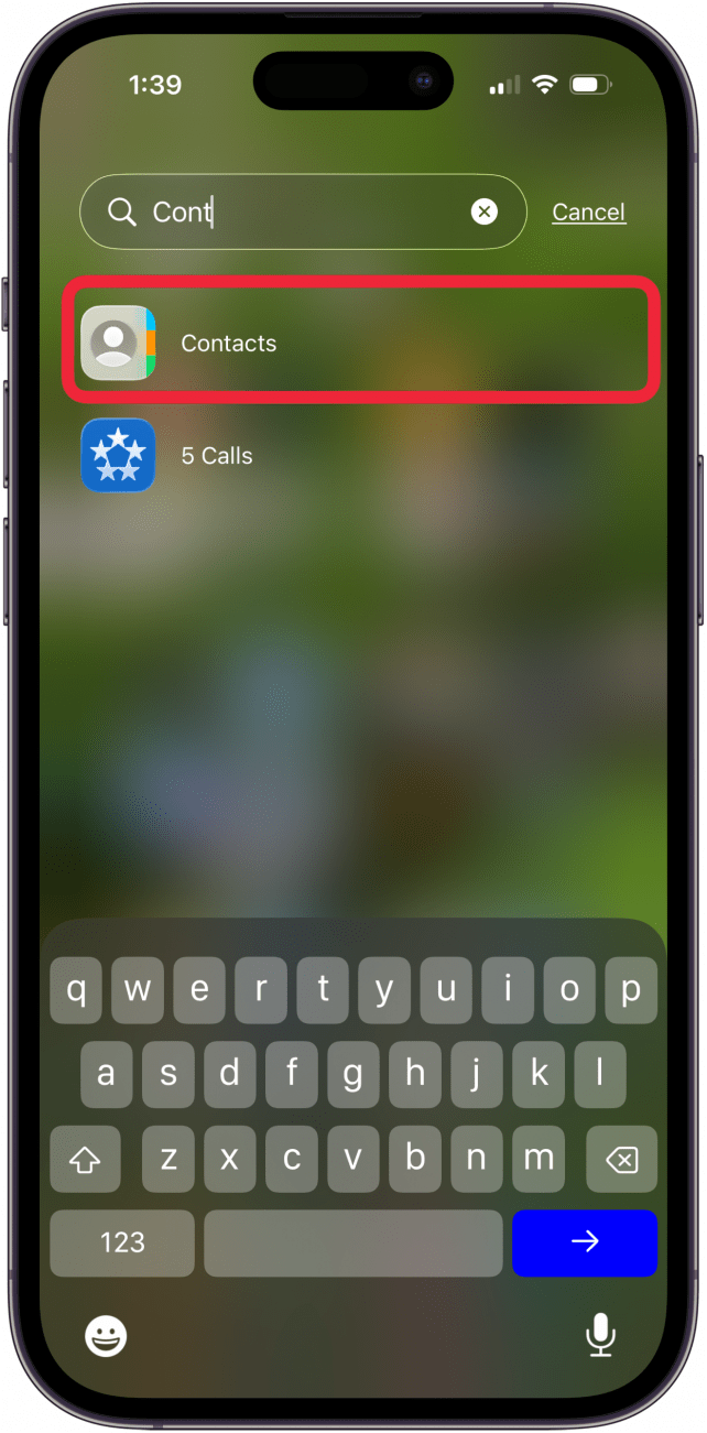 open contacts app on iphone open contacts app on iphone
