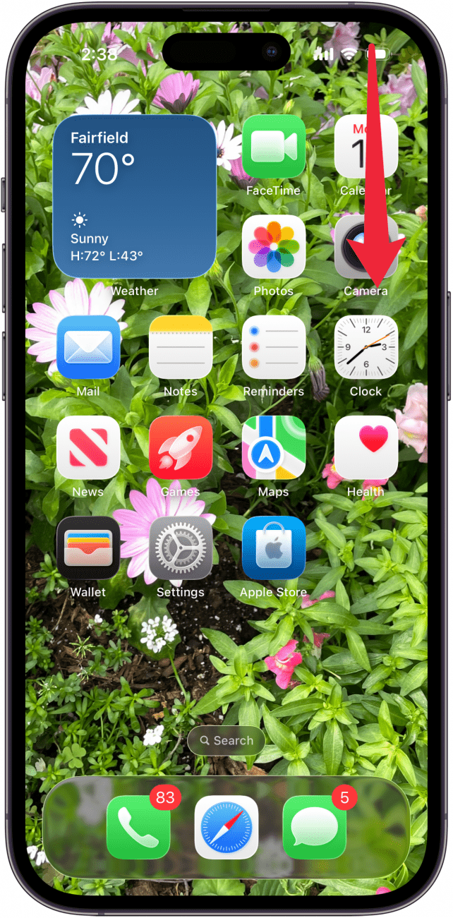 open iphone control center open iphone control center
