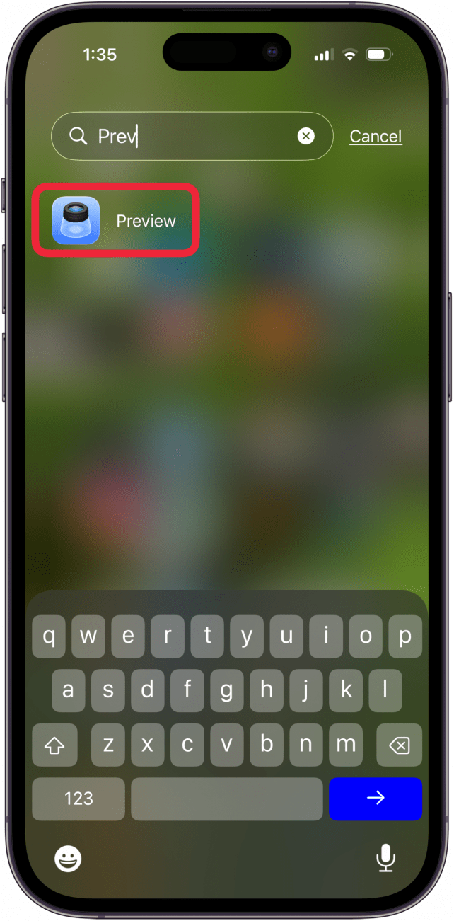 open the preview app