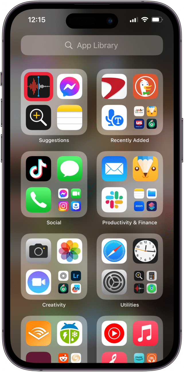 open voice memos app to record call on iphone