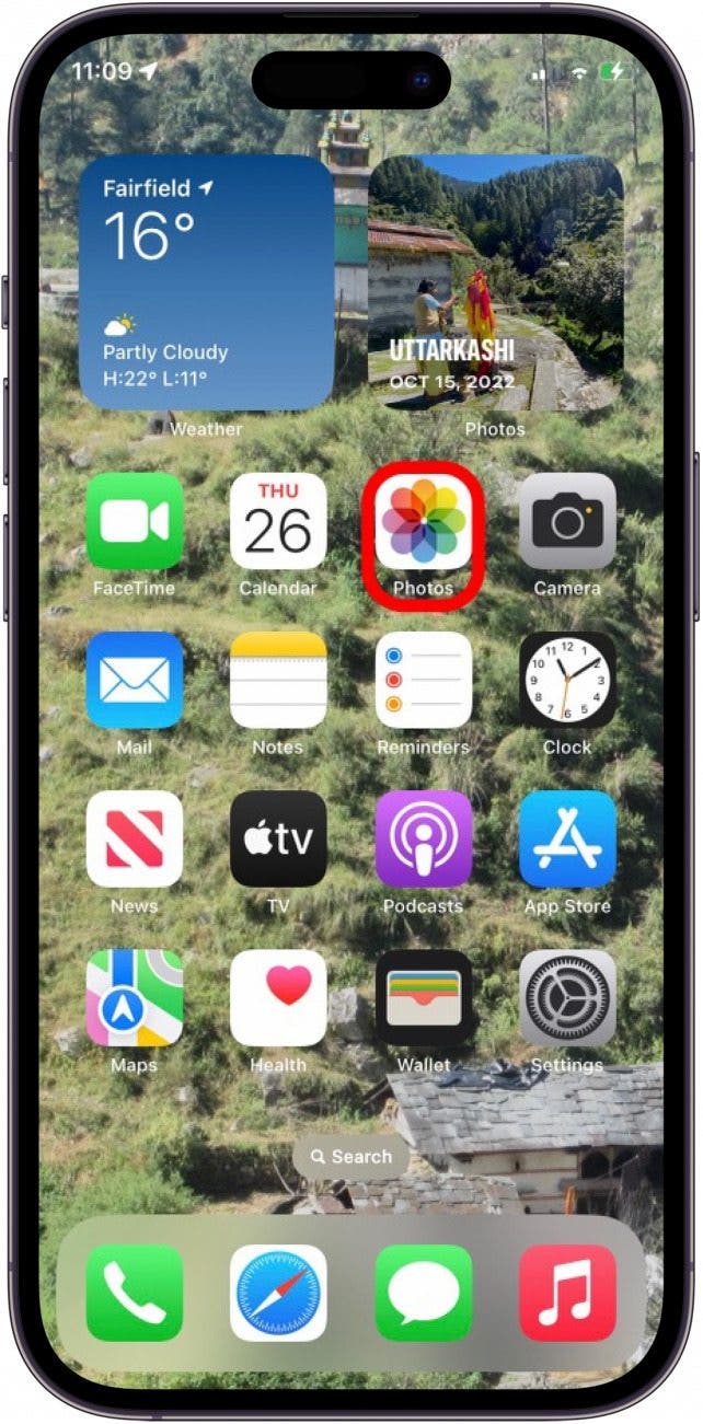 open the photos app Go to your Photos app.