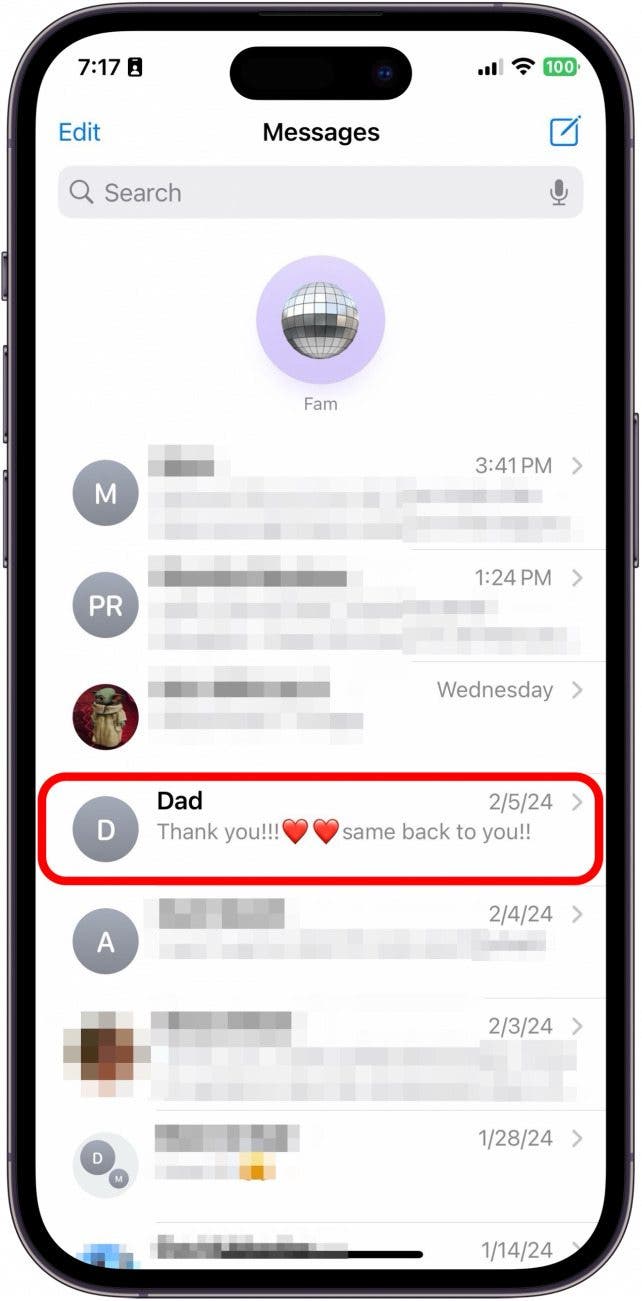 iphone read receipts for certain contacts