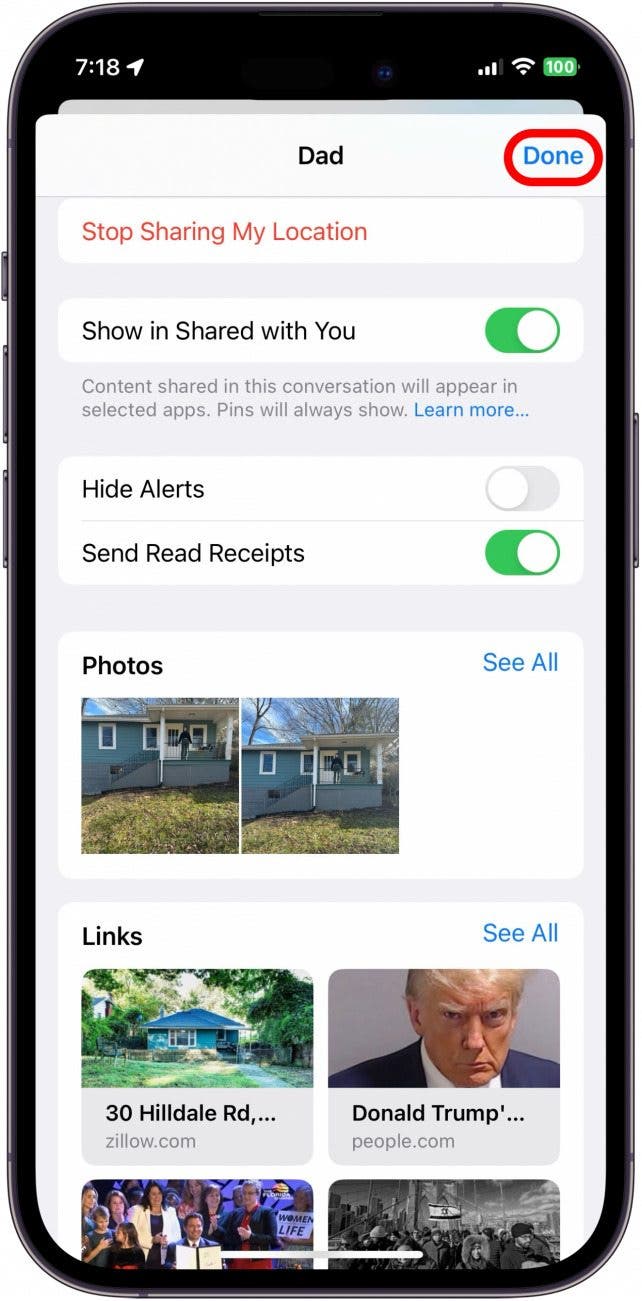 why are my read receipts on for one person