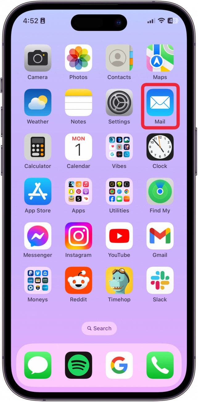 delete suggested email iphone