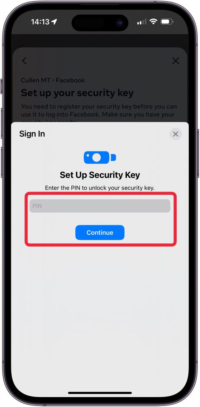 How to Add a Security Key to Facebook