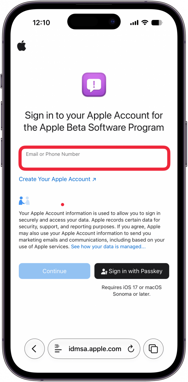 sign in to your apple account with apple id