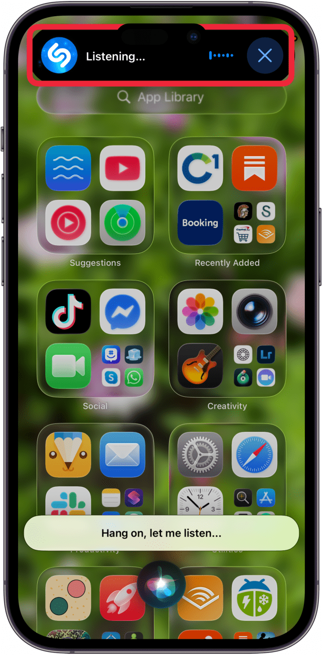 siri listening to identify song