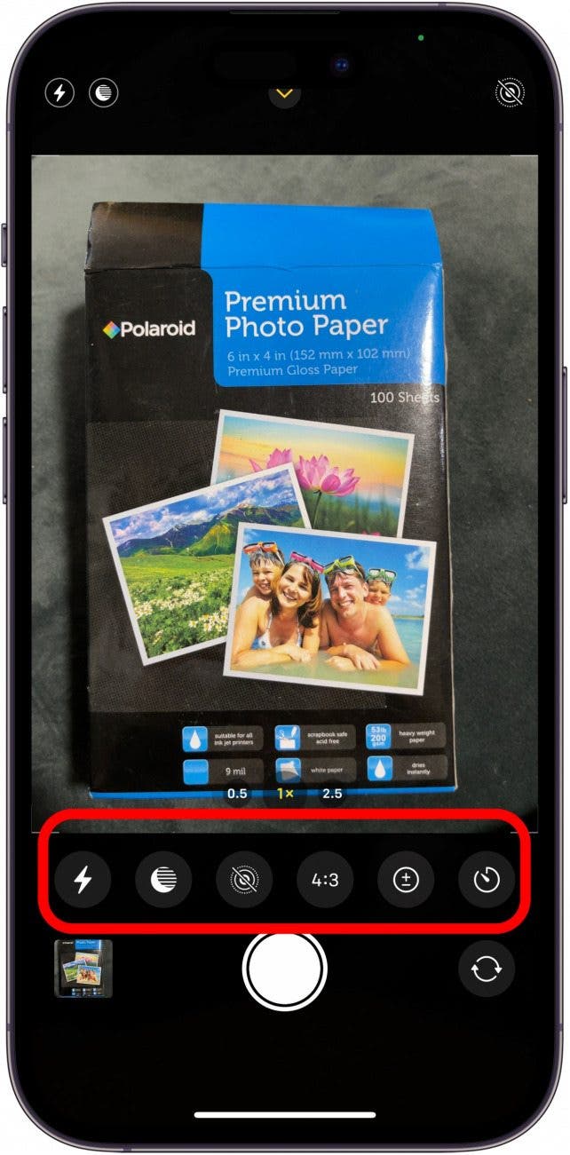Adjust the settings in the Photo app as necessary