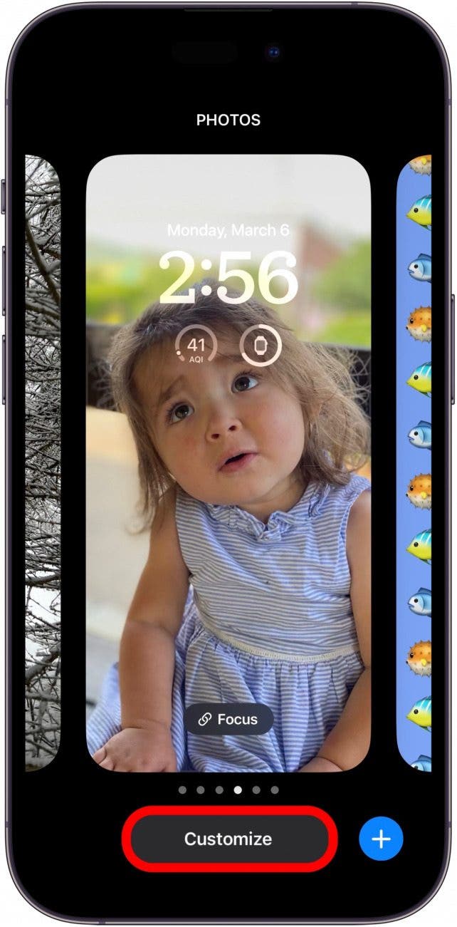 tap customize how to delete wallpapers on ios 16