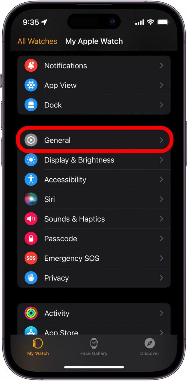 Tap General.