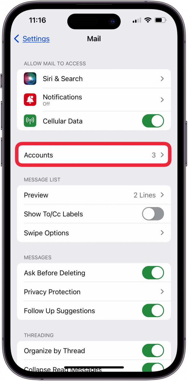 tap accounts to find disappearing emails on iphone.PNG