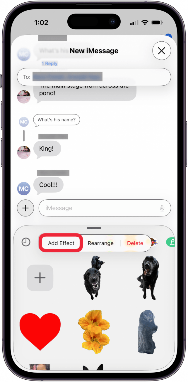tap add effect to edit a sticker tap add effect to edit a sticker