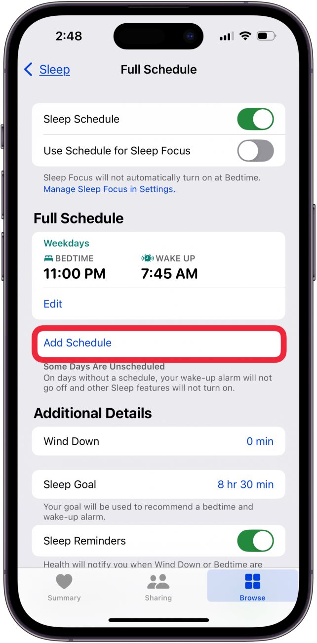 tap add schedule tap add schedule