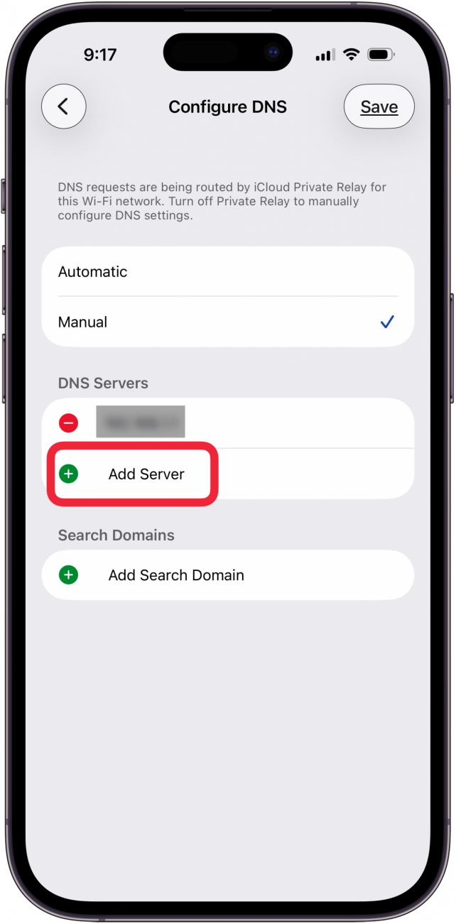 tap add server tap add server