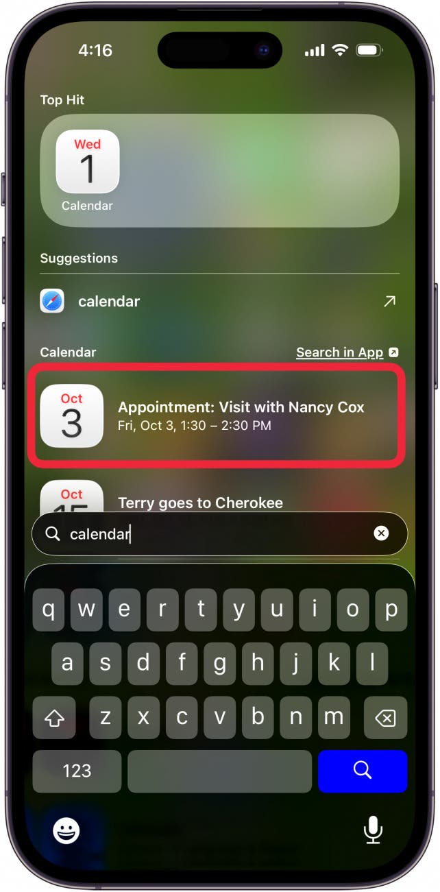 tap appointment from calendar search tap appointment from calendar search