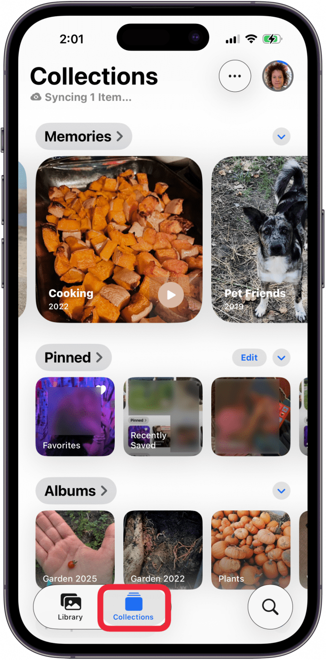 tap collections in photos tap collections in photos