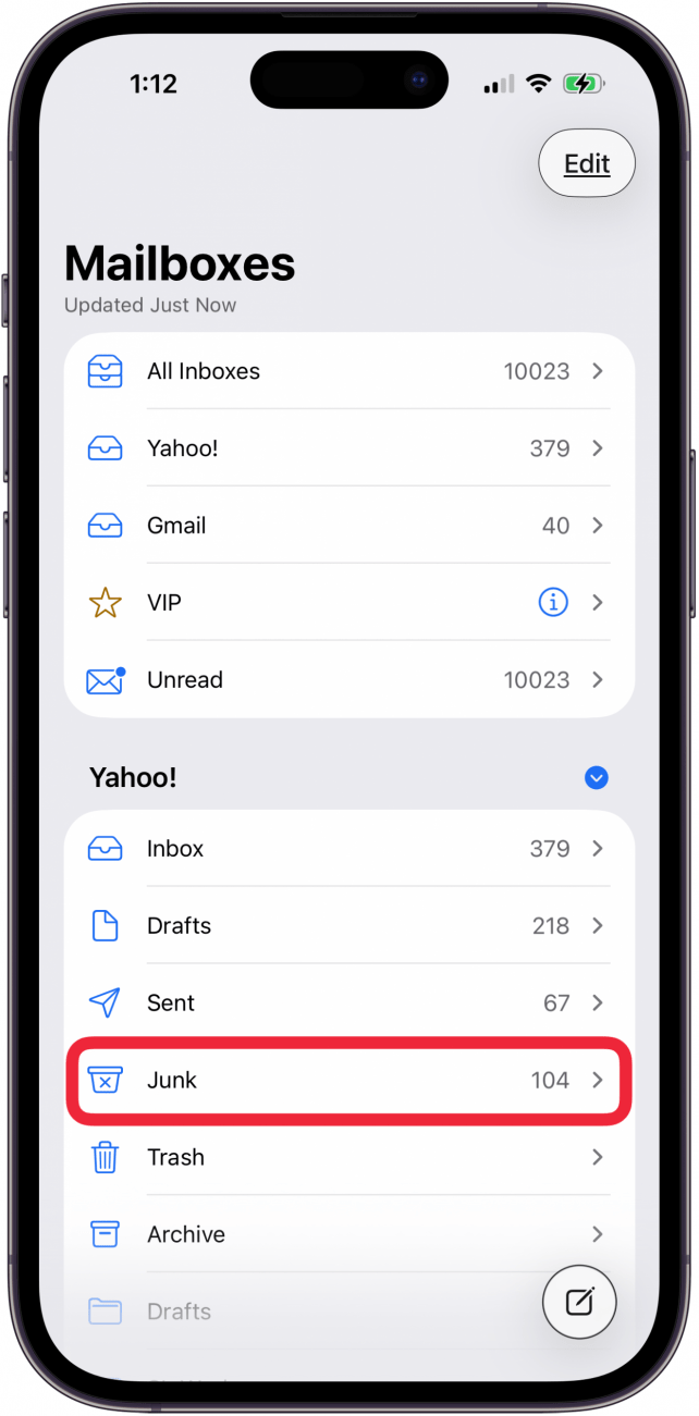 tap junk in mailboxes