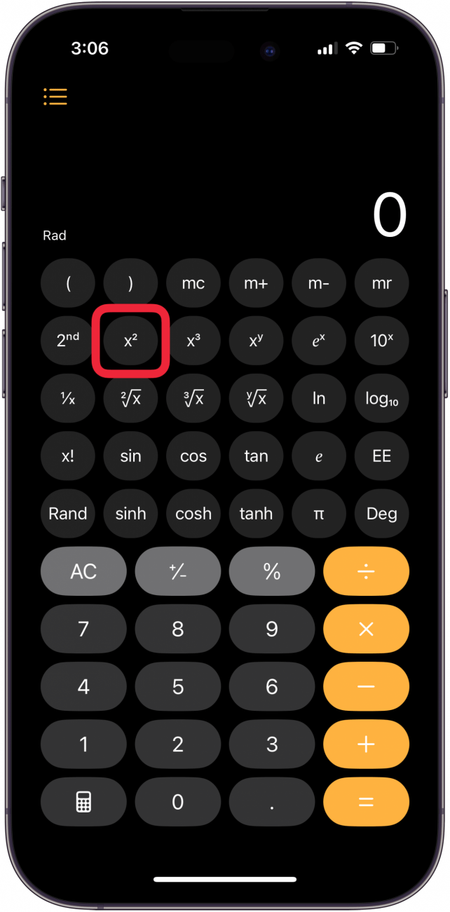 tap m2 to square a value tap m2 to square a value