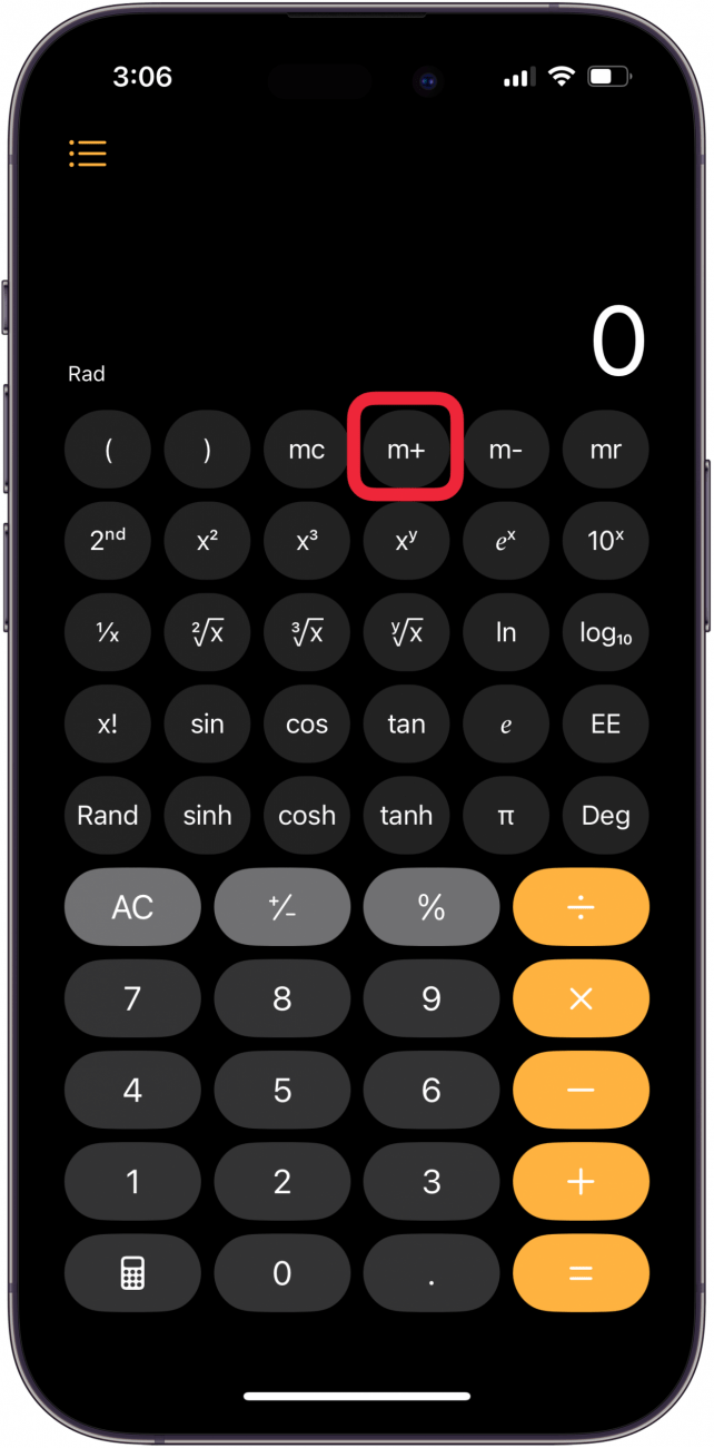 tap m+ to add value on screen to memory tap m+ to add value on screen to memory