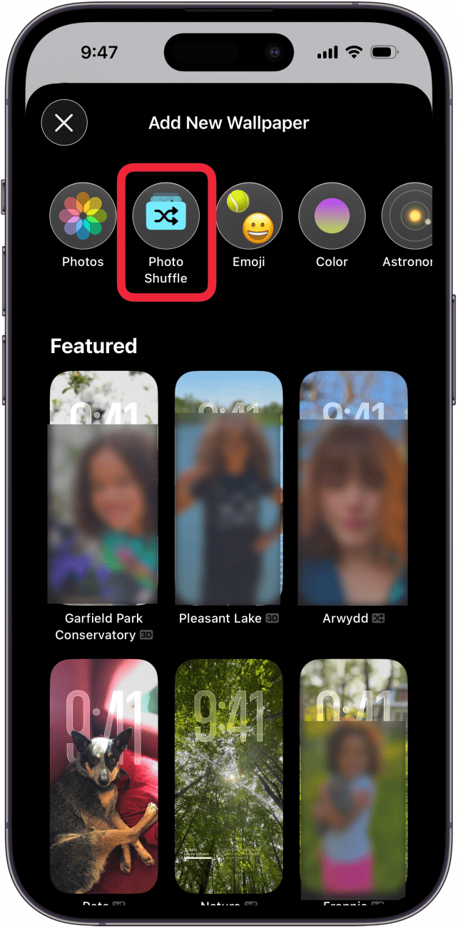 tap photo shuffle tap photo shuffle