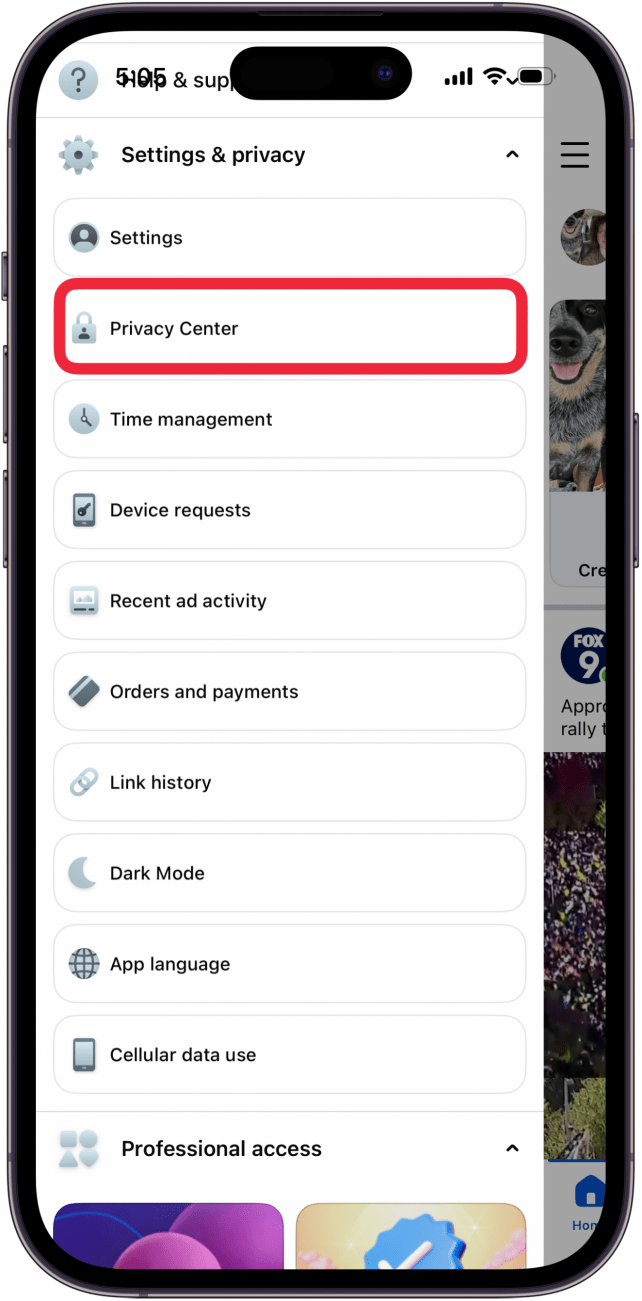 tap privacy center in settings and privacy tap privacy center in settings and privacy