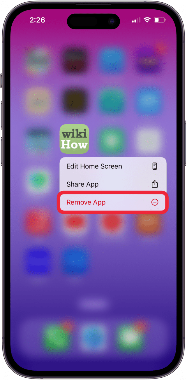 tap remove app to delete apps from ipad or iphone