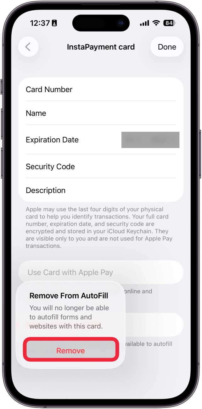 tap remove to confirm tap remove to confirm