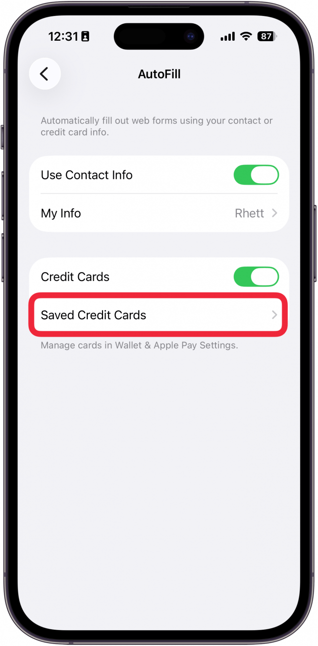 tap saved credit cards tap saved credit cards