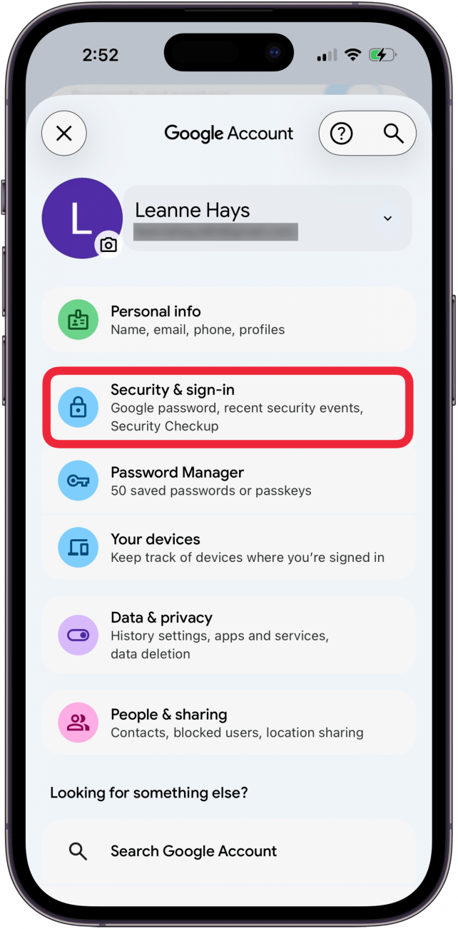 tap security and sign in in google chrome tap security and sign in in google chrome
