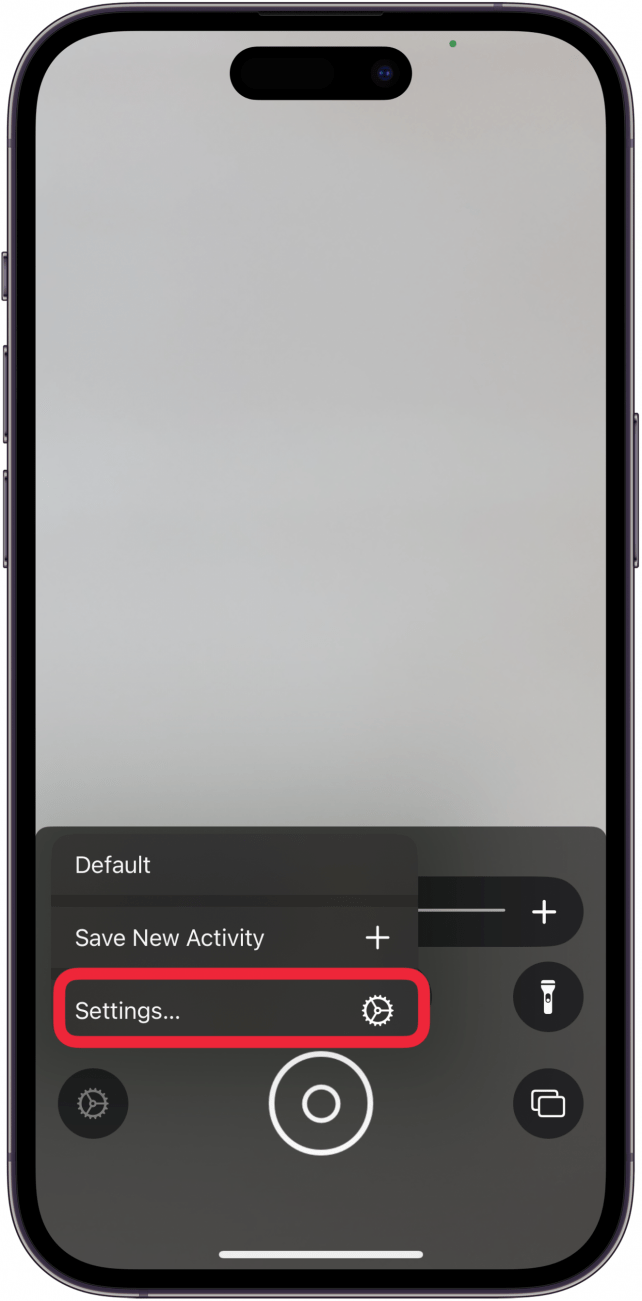 tap settings to change magnifying glass on iphone settings